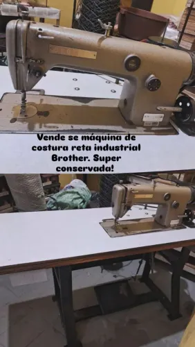 Máquina de costura reta industrial BROTHER