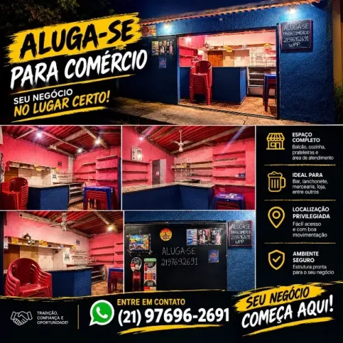 Imóvel pronto para comércio em Itaguaí