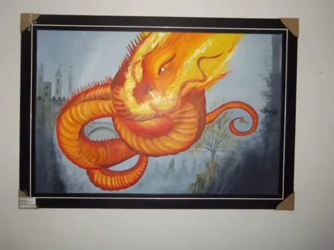 Pintura óleo sobre tela.
