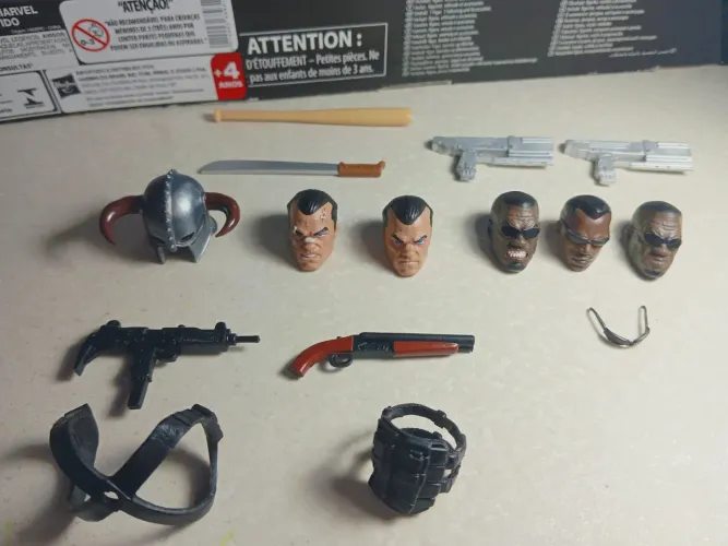 Acessórios 1/12 Marvel legends punisher 