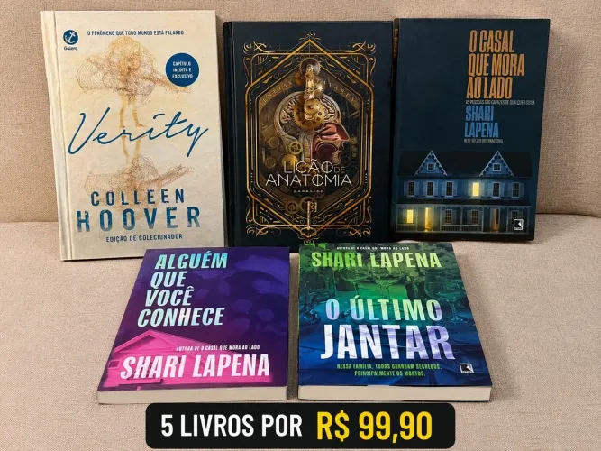 Kit de 5 livros - verity, shari lapena