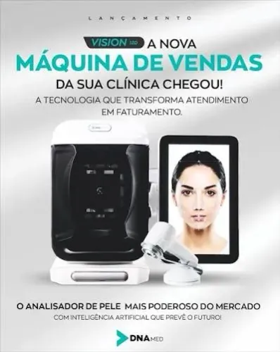 DNA Vision 12D - Analisador de pele de alta tecnologia que utiliza IA