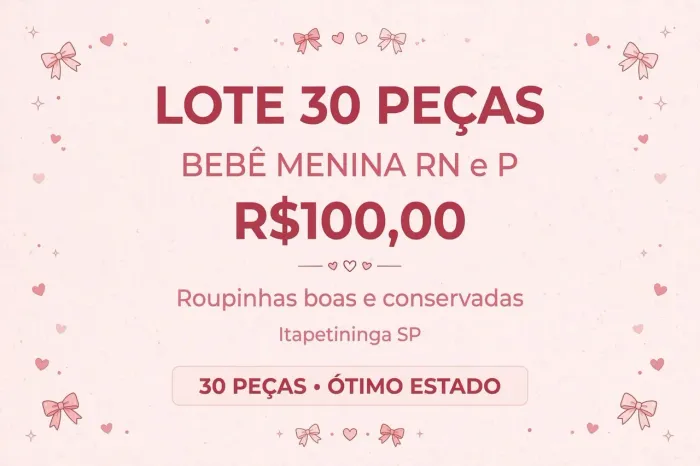 Roupa de bb Rn e P