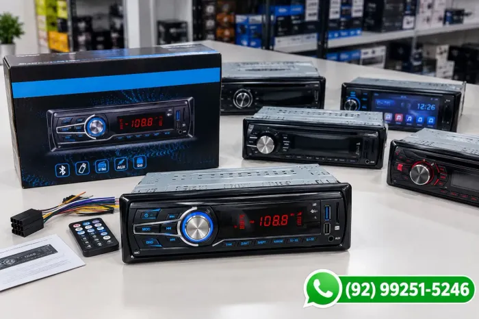 Rádio , som , bluetooth , mp3 " fazemos entregas.