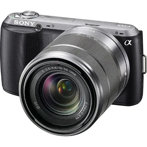 Sony - Câmera Alpha Nex-C3 16.2 MP LCD 3.0" Panorâmica 3D Lente 18-55mm