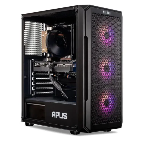PC GAMER: Ryzen 5 5500X3D + B450M Steel Legend + RX 6600 8GB + 16GB RAM (Na Garantia!)