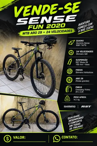 Bike Sense Fun aro 29 Tam:15,5