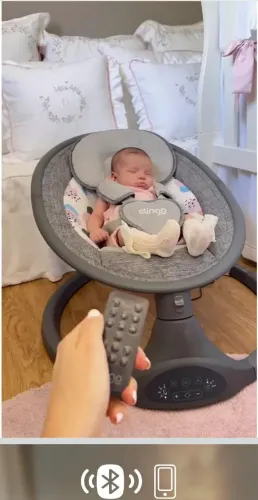 Cadeira de balanço bebê musical