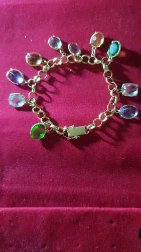 Pulseiras em Ouro e prata feminina