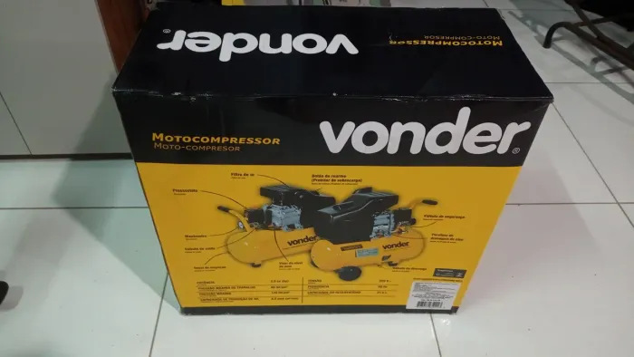 Compressor Vonder 21,6L Novo na caixa