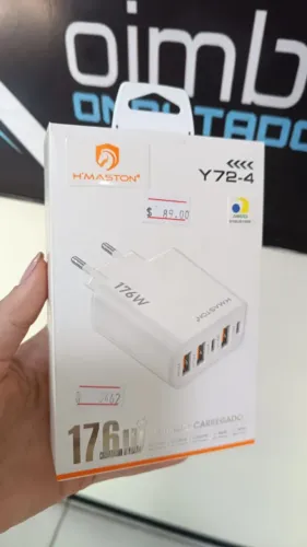 Carregador Fonte H'maston Turbo 176w Y72-4 5 Portas Usb Carga Rápida Loja Coimbra Entrega