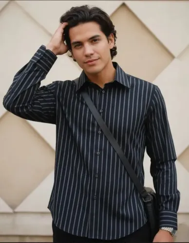 Camisa Listrada Masculina Zara