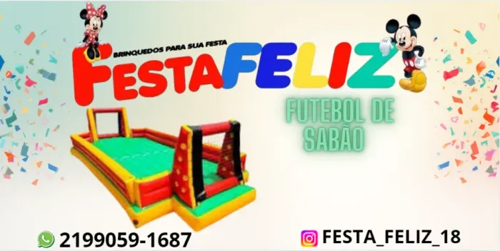 FUTEBOL DE SABÃO INFLÁVEL