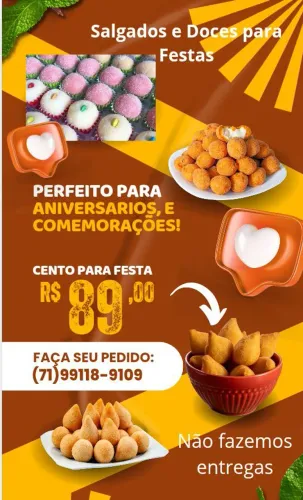 Salgados e Doces para Festas