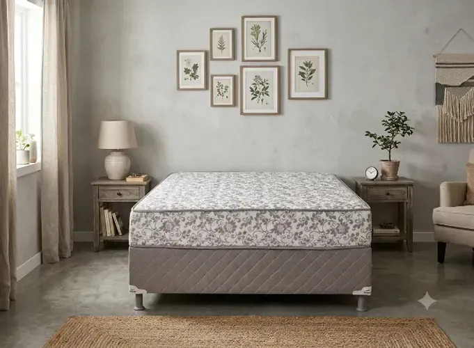 Cama Box Casal Com 5cm de Espuma (Nova)