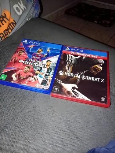 Pes2020 e mortal Kombat X em ótimo estado