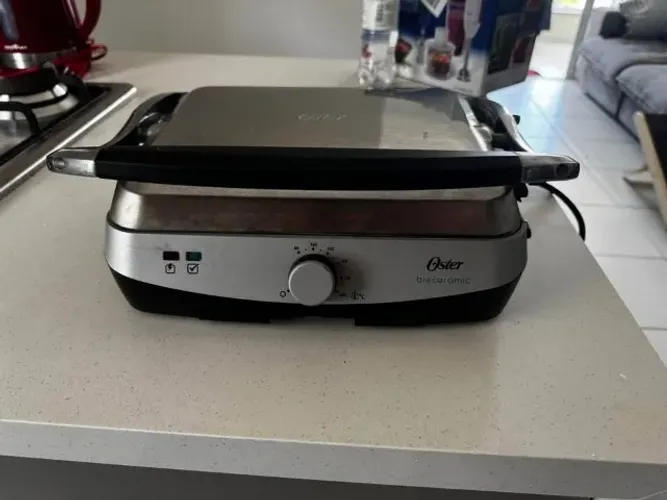 Grill oster bioceramic resvestimento cerâmico