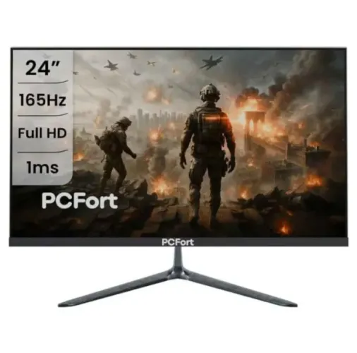 Monitor Gamer NOVO NA CAIXA PCFort 24'' (Polegadas) 165Hz Full HD 1ms