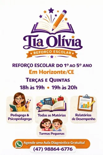Reforço Escolar em Horizonte/Ce