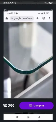 TAMPO DE VIDRO PARA MESA