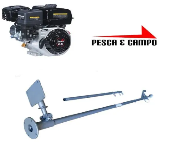 Motor Gasolina Toyama 6.5 hp com rabeta simples 2,2m<br>Código 904124