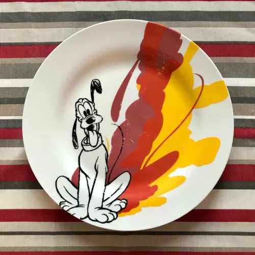 prato de porcelana disney pluto