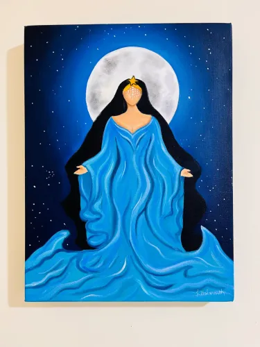 Quadro Iemanjá - tinta a óleo