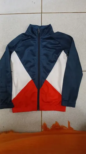 Jaqueta inf. Yeaqp color Block corta vento tam. 6 (menino)