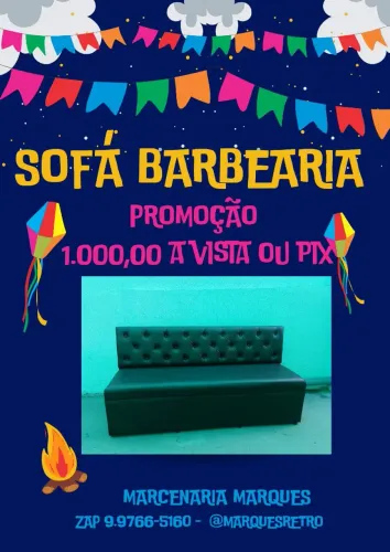 Sofá para Barbearia 