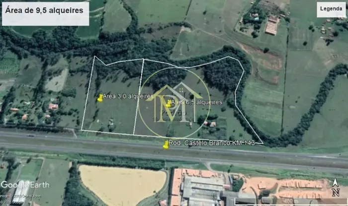 Área na Rodovia Castelo Branco de 6,5 alqueires- Cesário Lange a venda por 3.250.000,00