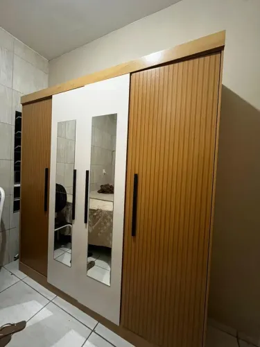 Guarda Roupa Ripado, Casal 4 portas 3 gavetas