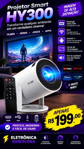 Projetor Hy300 Smart