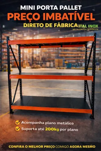 Organize seu estoque com inteligência, porta palllets Gondolas e pratileiras