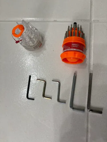 Kit de Ferramentas com 16 Peças (Chaves, Allen e Bits de Precisão)