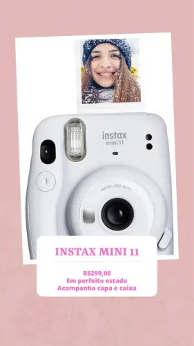 Câmera Instax Mini 11 Branca - Excelente Estado