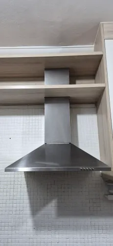 Coifa Cromatto parede piramidal aço inox 60cm