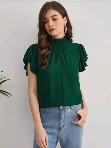Blusa verde elegante