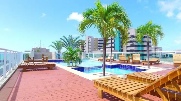 Beira mar mobiliado na Jatiúca