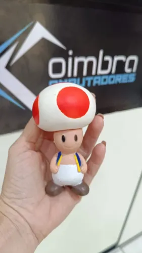 Boneco Toad Com Caneca Personalizada -Cogumelo da Colecao Super Mario Loja Coimbra Entrega