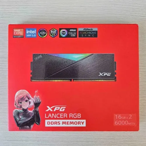 [Novo] Memória RAM XPG Lancer, RGB, 32GB (2x16GB), 6000MHz, DDR5, CL30, Preto