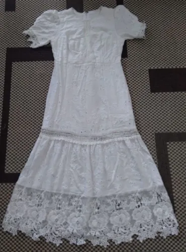 Vestido gripi forrado manga princesa veste 36 ao 40