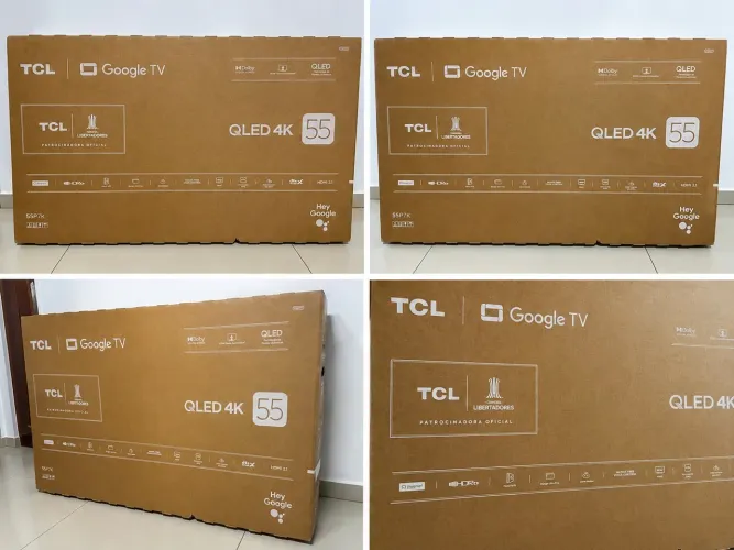 SAMART TV 55pol TCL 4K QLED 55P7K Novas Na Caixa Lacrada Nf e Garantia de 01 Ano