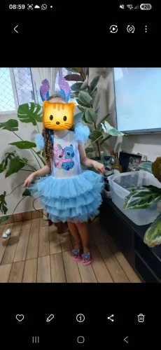 Vestido para festa stitch