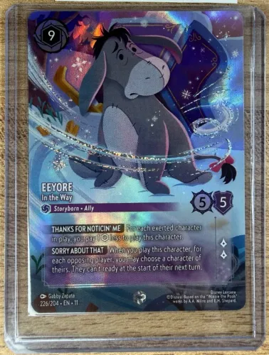 Lorcana: Eeyore - In the Way ENCHANTED 226/204 - Carta rara em oportunidade!