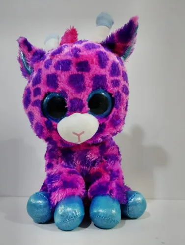 Pelúcia_ Ty Beanie Boos - girafa sky high