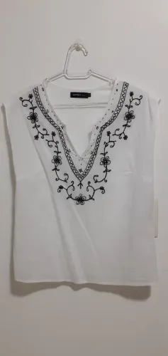 Blusa Feminina bordada 100% Algodão