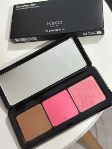 Paleta trio kiko milano maquiagem blush contorno 