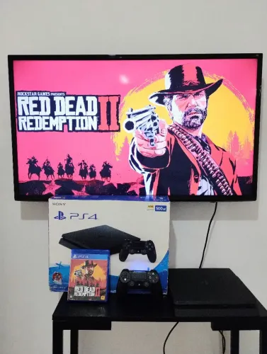 Playstation 4 slim com caixa e lacre original IMPECÁVEL!!! (Aceito cartão)