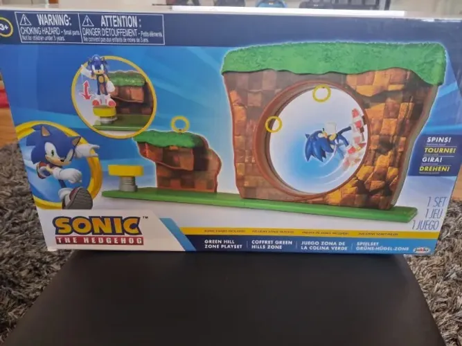 Sonic Green Hill Zone Playset Colina Verde Original Lacrado