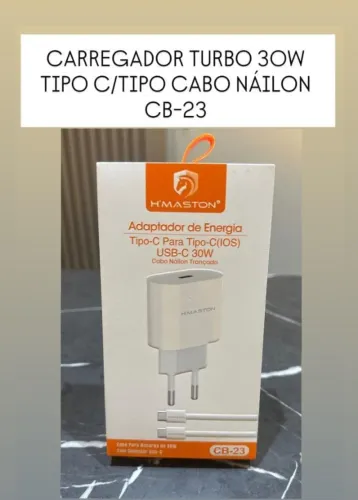 CARREGADOR TURBO IPHONE H'MASTON